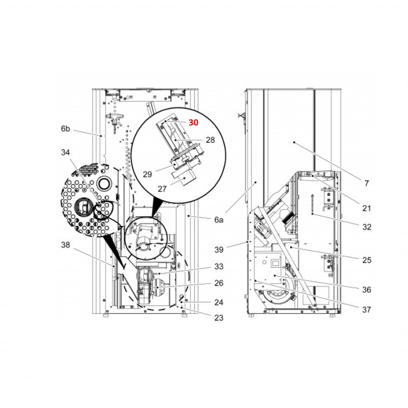 Haas+Sohn Pallazza II 534.08 stock escargot en haut