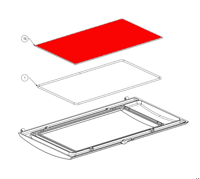 Supra Tomera Sichtscheibe Glasscheibe