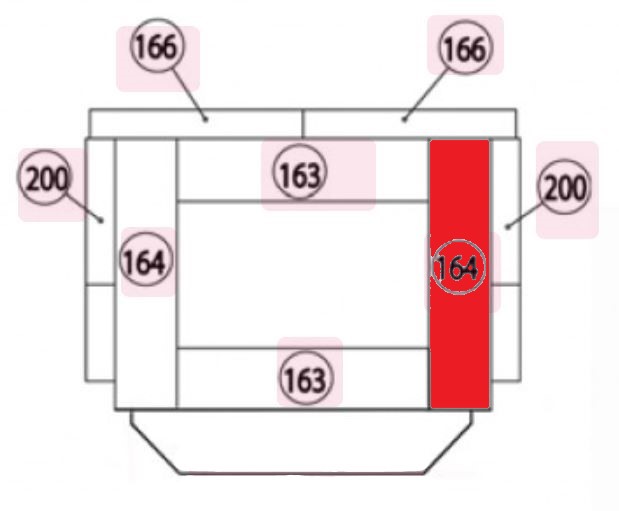 Haas+Sohn Zeta 317.15 Seitenstein rechts Schamottestein