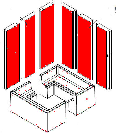 Spartherm Piko L stehende Steine D