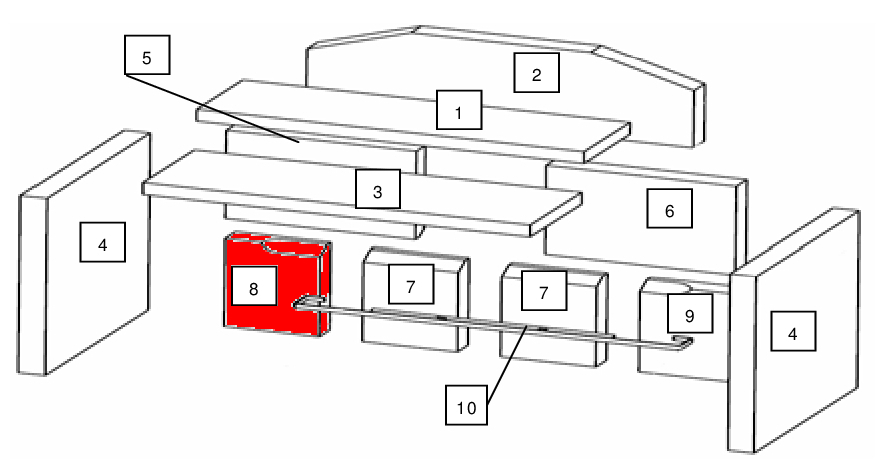 Wamsler System Rückwandstein links unten 