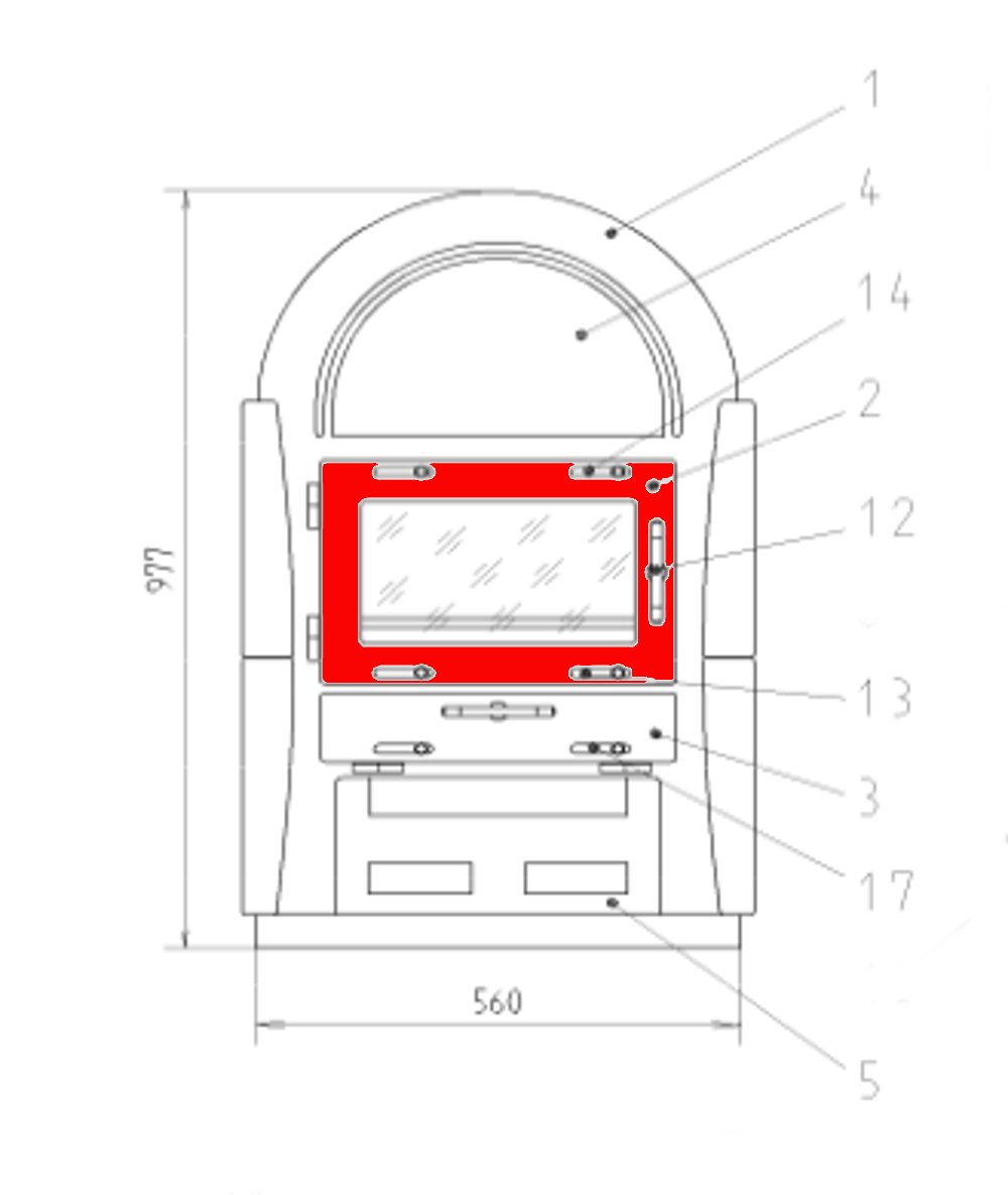 Haas-Sohn Viking 158.15 Verbrandingskamerdeur