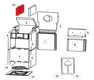 Wamsler Calor F Seitenstein links oben A