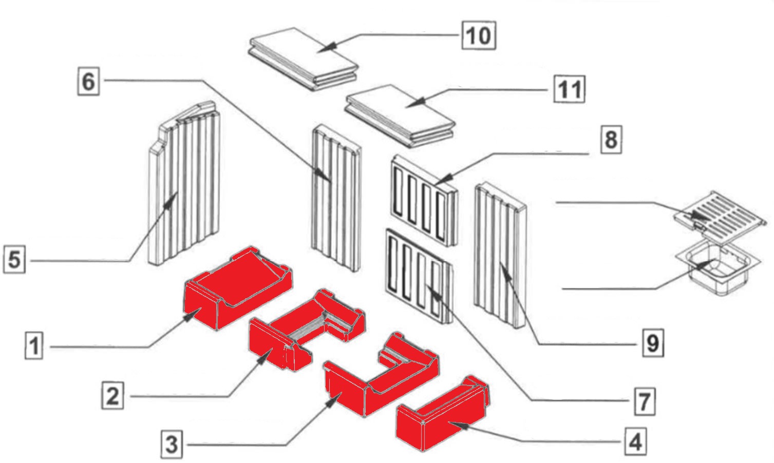 Spartherm Varia 2R-80h Bodemsteen Set