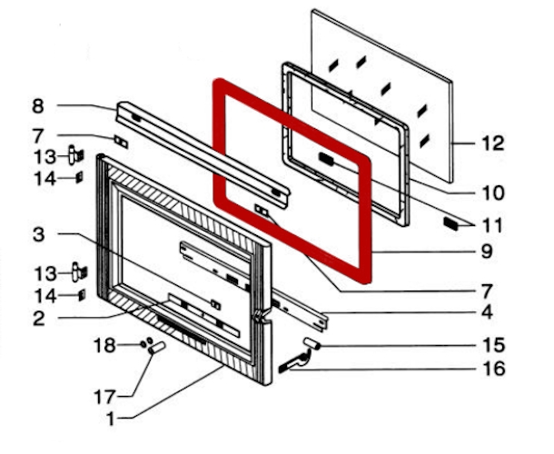 Supra HF 680 Türdichtung Dichtung