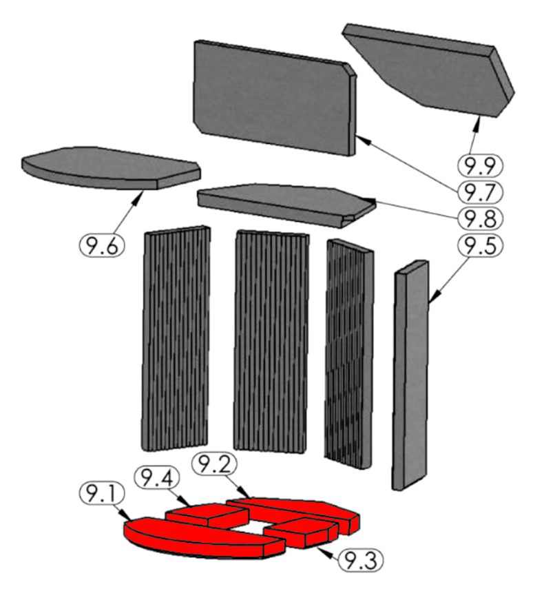 Oranier Pisa Bodemsteen Set