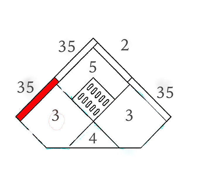 Haas+Sohn Bornholm 154.17 Pierre de paroi côté avant gauche pierre de la chambre de combustion