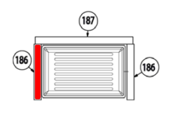 Haas+Sohn Alta 218.17 Pierre de paroi côté à gauche pierre de la chambre de combustion