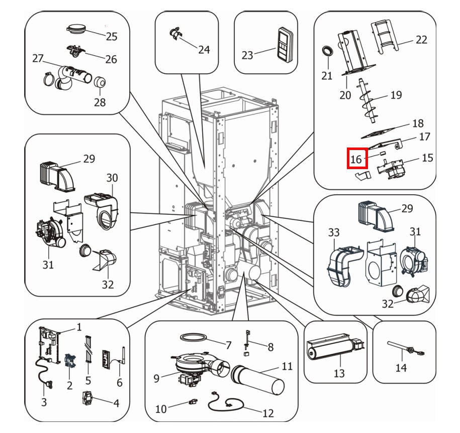 MCZ CLUB 2.0 COMFORT AIR Connector tandwielmotor