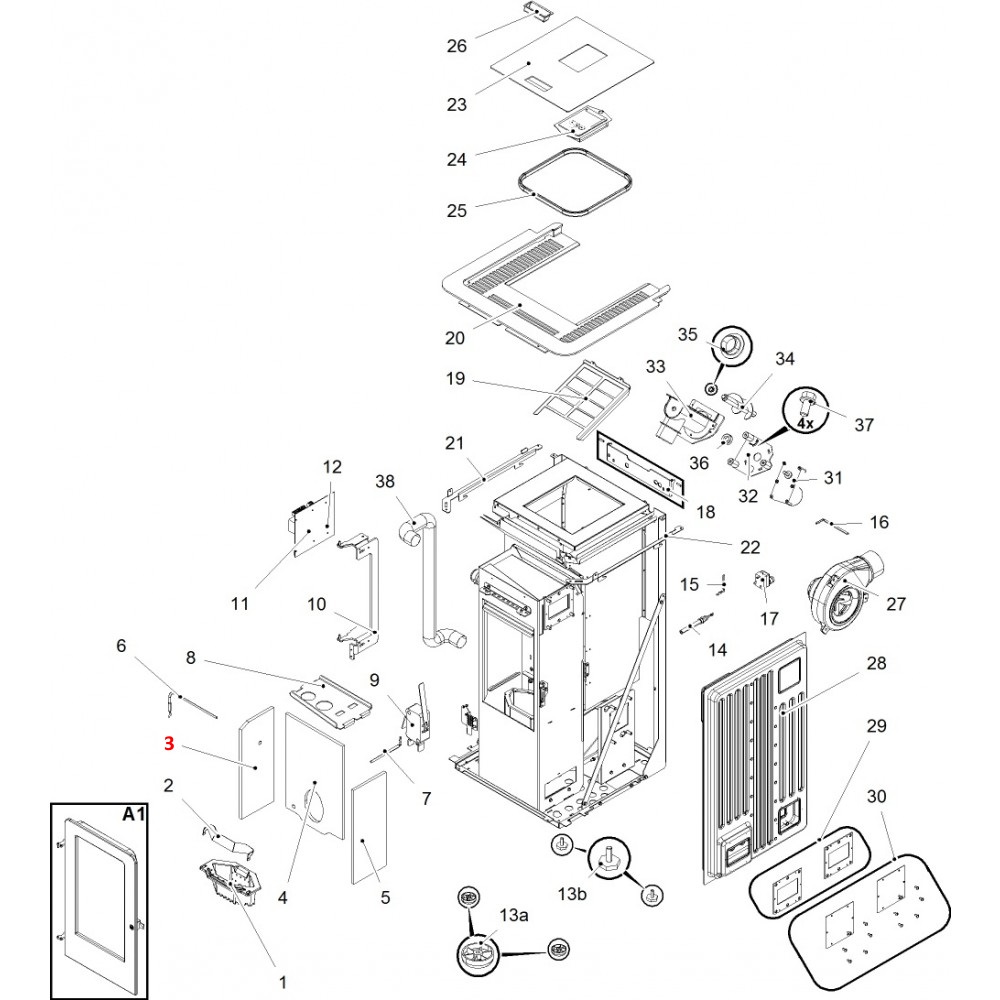 Haas+Sohn Pallazza III RLU-PGI 520.08 Seitenstein links Brennraumstein