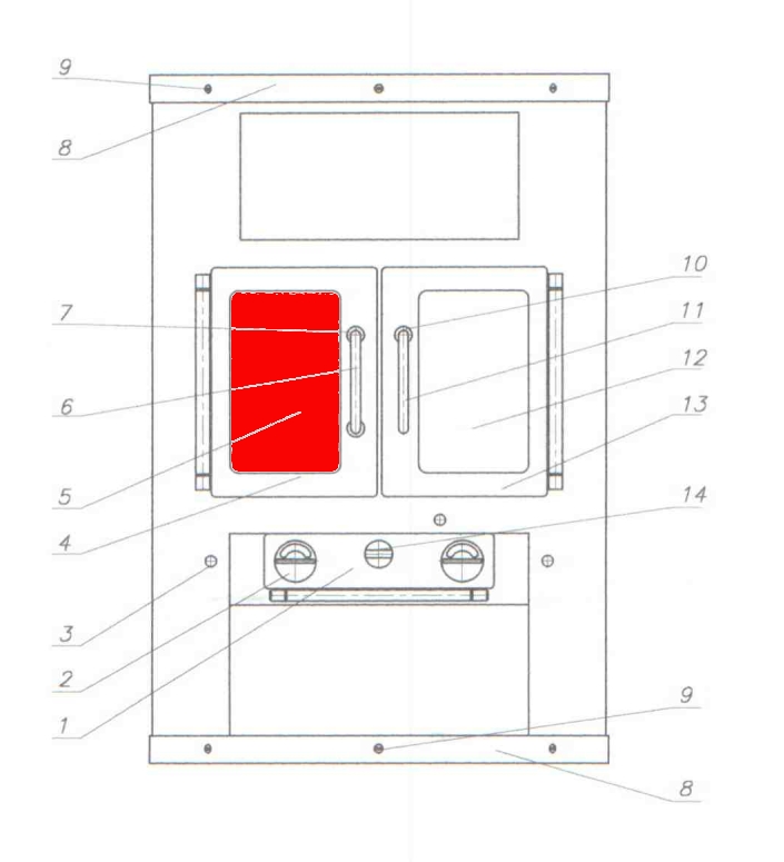 Fireplace Athen Glasruit links A