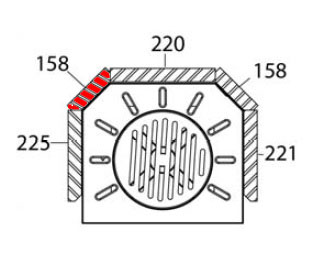 Haas+Sohn Nyland 248.17 Seitenstein links hinten Feuerraumstein