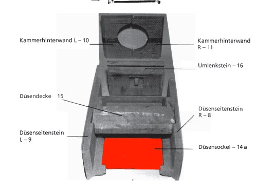 Leda Granat 600 Zugumlenkung unten Rauchumlenkstein