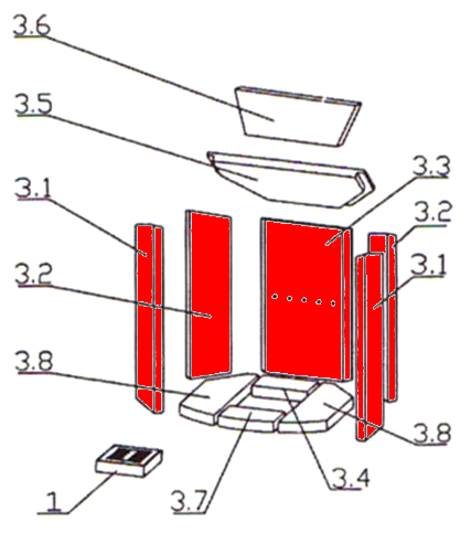 Oranier Polar 4 Seitenstein Set A