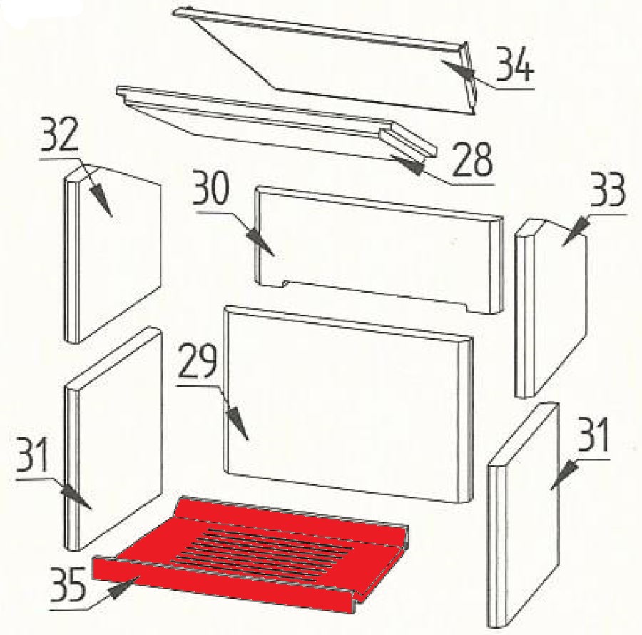 Fireplace Damona Ascherost Rost