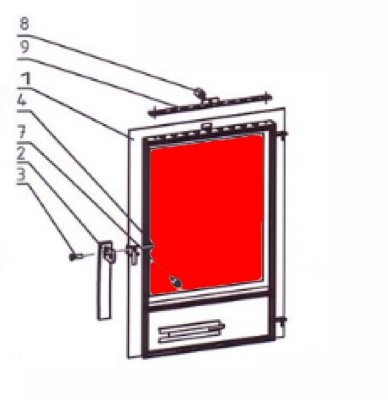 Oranier Nordik Sichtscheibe B Glas