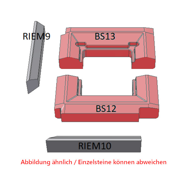 Schmid Ekko 45(45)/57 Bodemsteen Set B