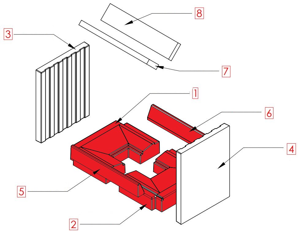 Spartherm Mini S-FDh-57 Bodemsteen Set