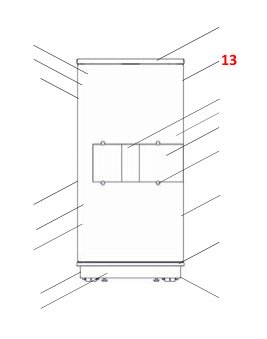 Wodtke ivo.safe water+ Frame Bedieningspaneel