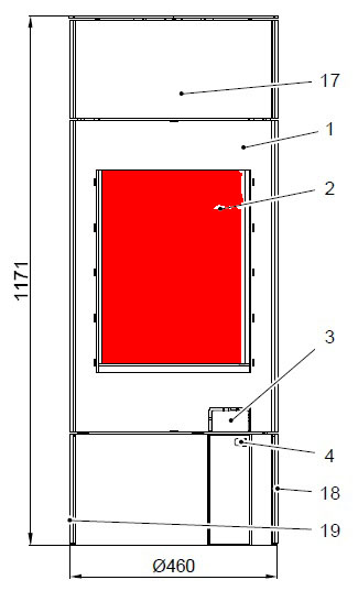 Haas+Sohn Ficus III 287.12 Sichtscheibe Schauglas