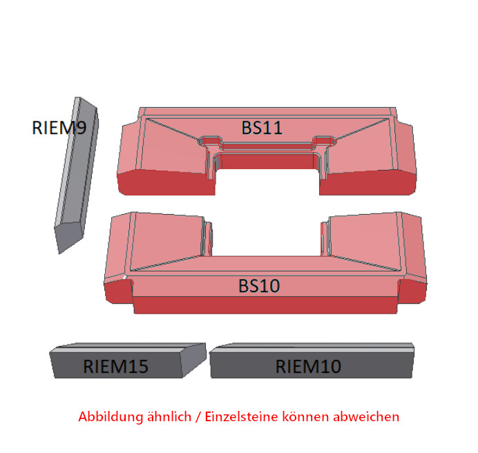 Schmid Ekko L 67(45)/51 Bodemsteen Set