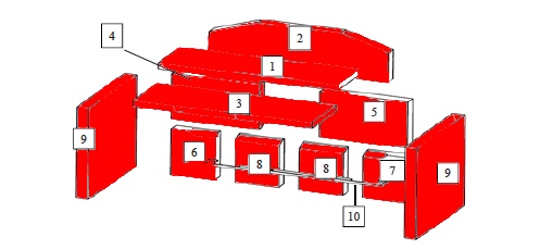 Wamsler Vita Feuerraumauskleidung Brennraumauskleidung