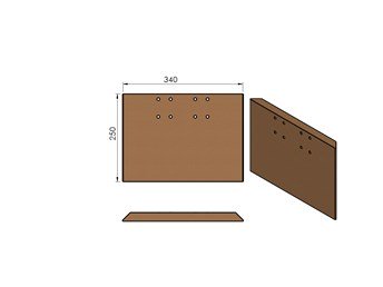 Termatech TT40 Rückwandstein Feuerraumstein