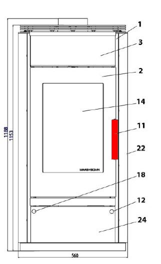 Haas-Sohn Husum 206.15 Deurklink