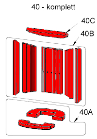 Oranier Arktis 5 Feuerraumauskleidung B Brennraumauskleidung