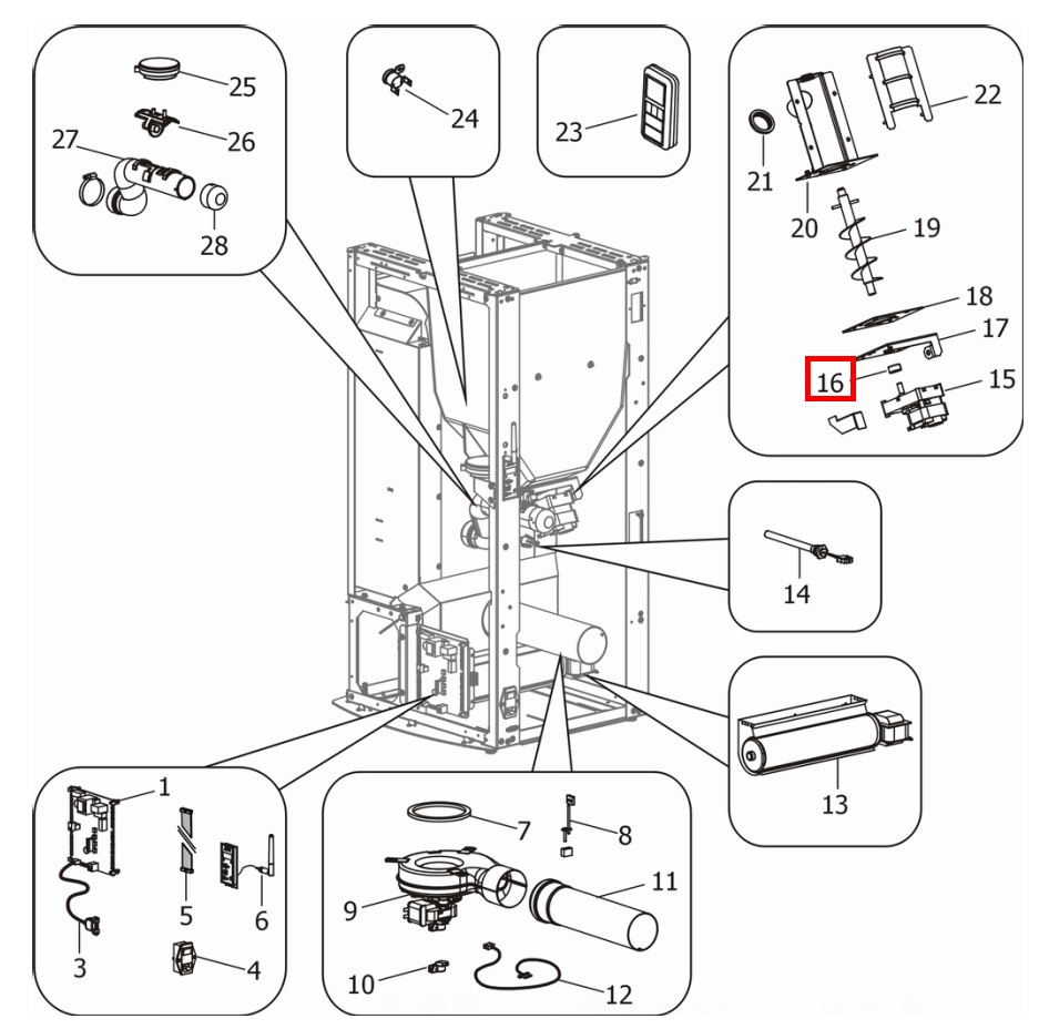 MCZ EGO-Air 2.0 Connector tandwielmotor