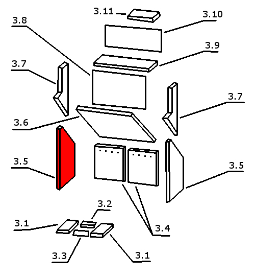 Oranier Skagen Seitenstein links A Feuerraumstein 