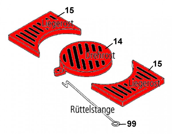 Leda Rubin K19 Asrooster Set B