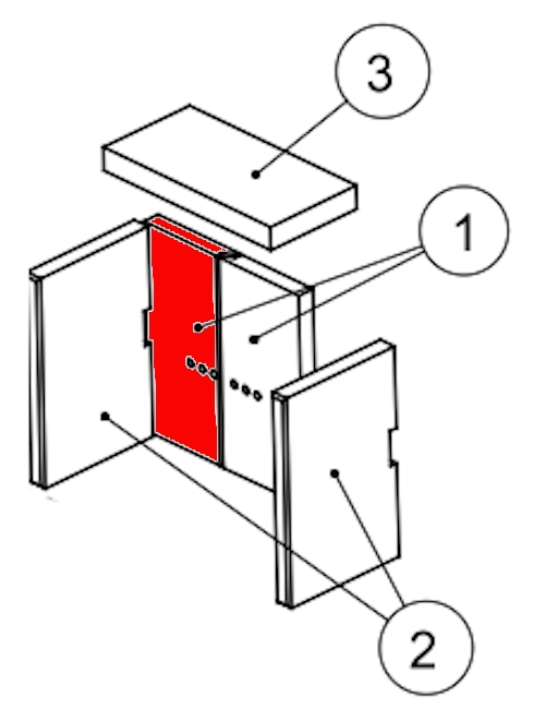 Wamsler Jena Rückwandstein links