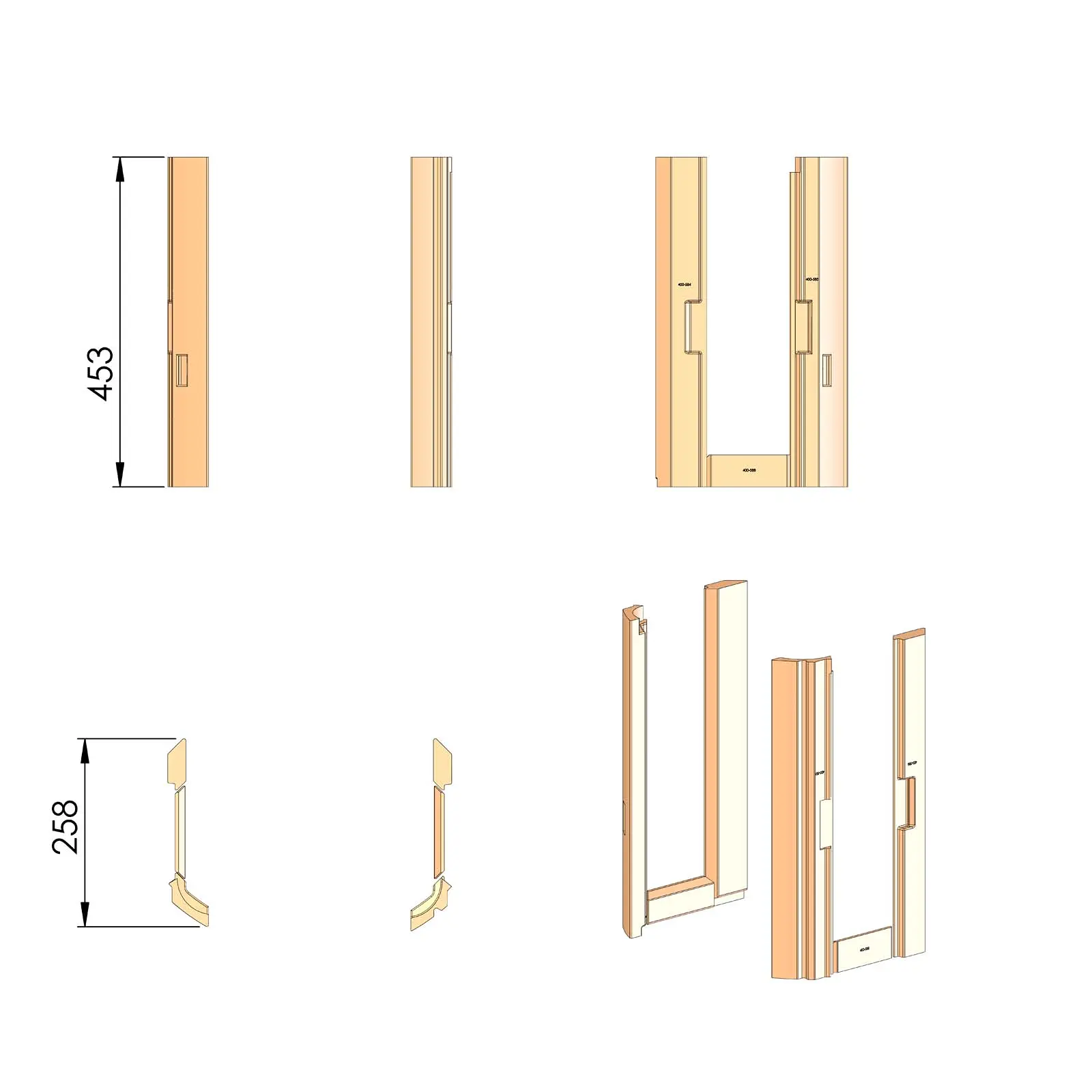 Termatech TT23RGS Zijsteen Set