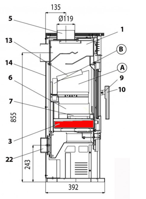 Haas+Sohn Java 201.14 Aschekasten