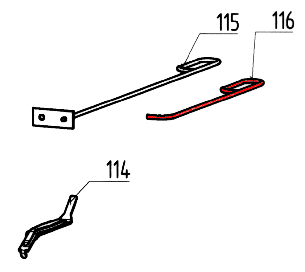 Wamsler K138 Schürhaken Schürstange