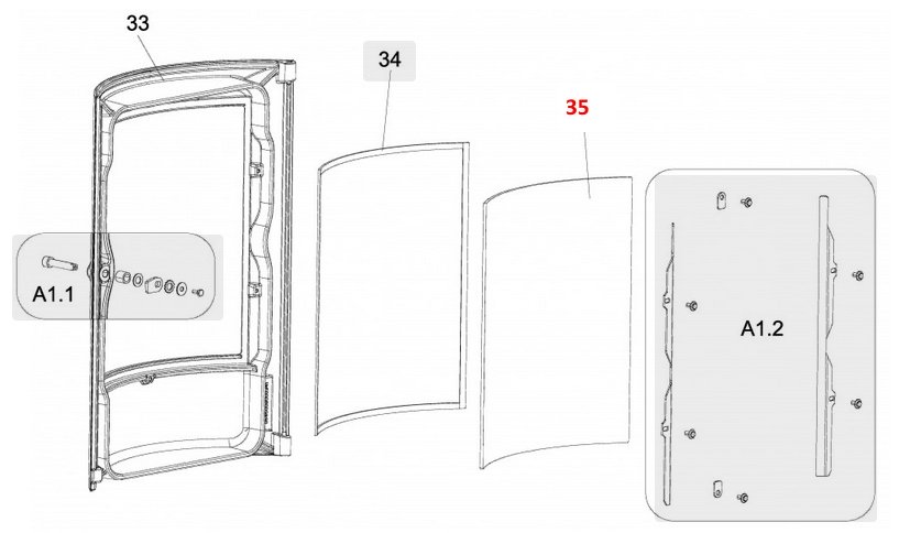 Haas+Sohn HSP 7 450.08 Sichtscheibe