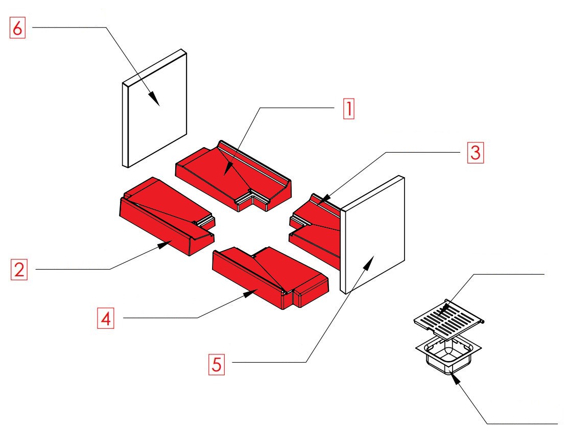 Spartherm Varia B-FDh Bodemsteen Set B