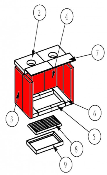 Eurotherm Rubin Zijsteen Set B