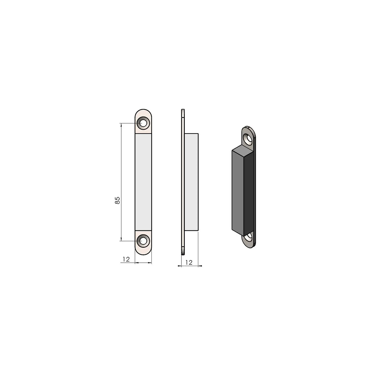 Termatech TT80 Magnetisch slot Verbrandingskamerdeur