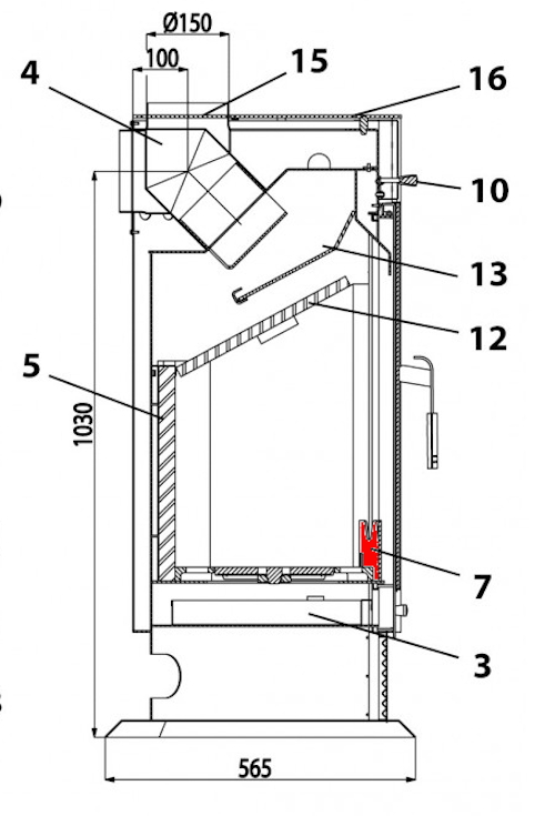 Haas-Sohn Isola 212.17 Staand rooster