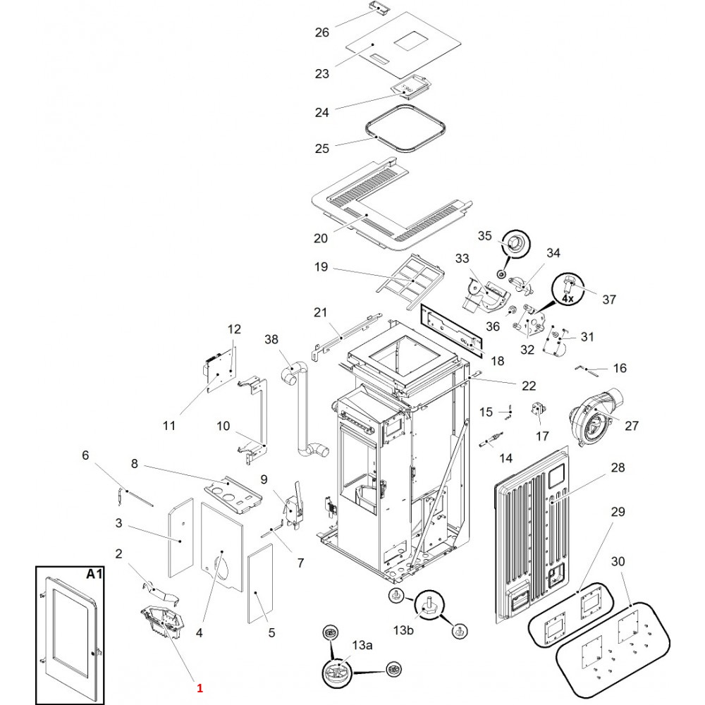 Haas+Sohn Pallazza III RLU-PGI 520.08 Brennertopf Brennerschale