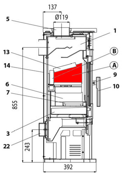 Haas+Sohn Javus 201.14 Seitenstein rechts oben