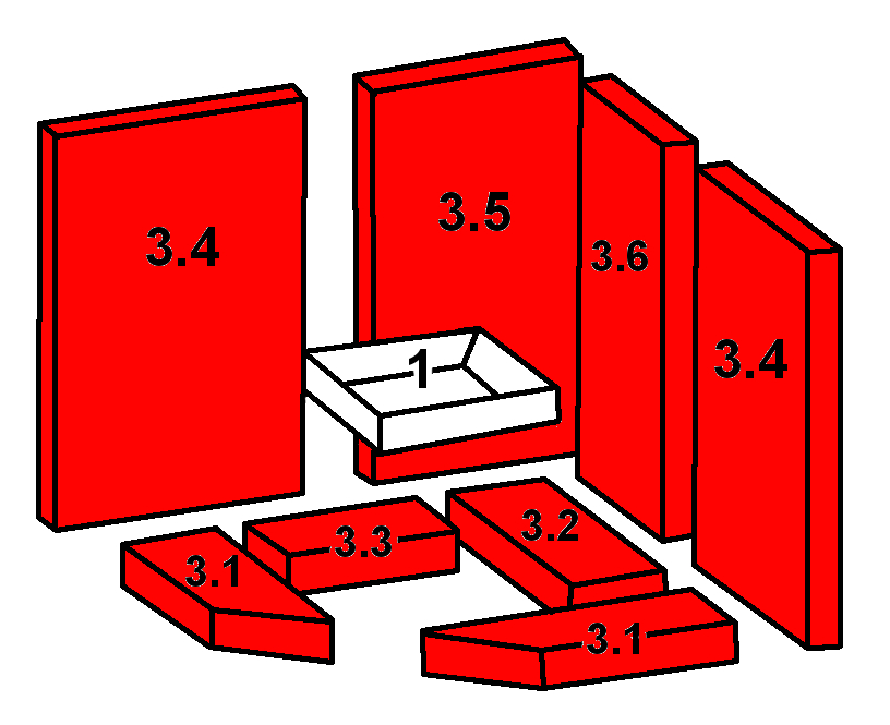 Oranier Skandik 6 Bekleding van de verbrandingskamer A