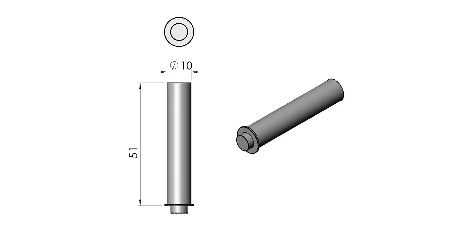 Termatech TT22H Magnetisch slot houtvakdeur