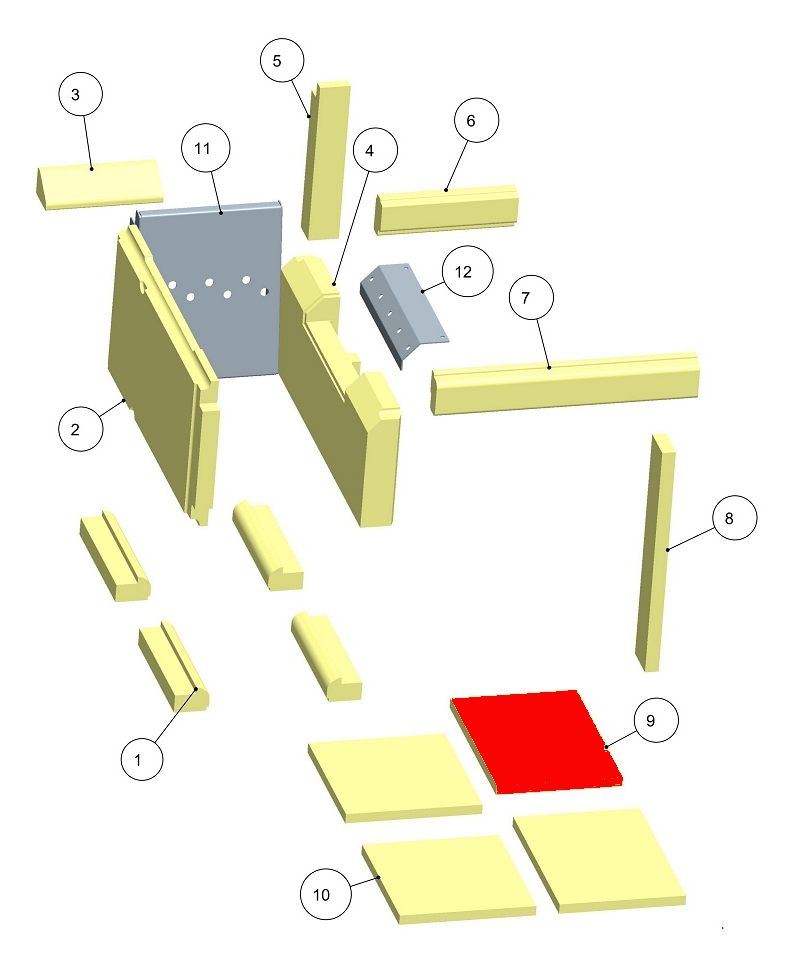 Haas-Sohn HSDH 75.5 Bodemsteen rechts achteraan