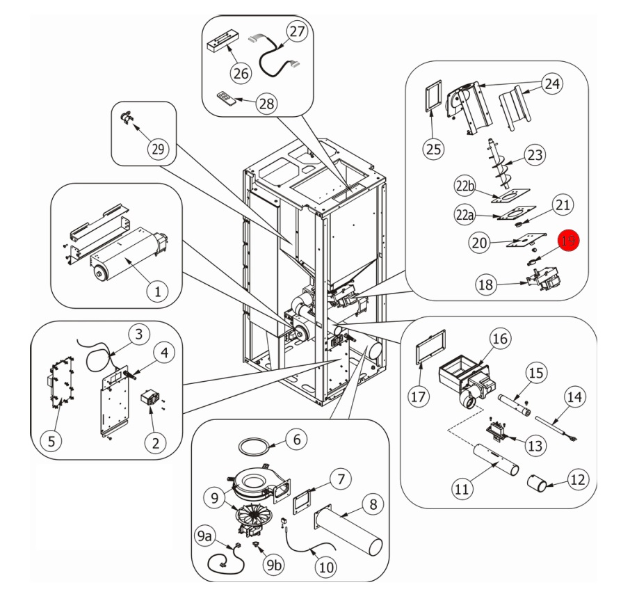 MCZ EGO-Air 1.0 Connector tandwielmotor