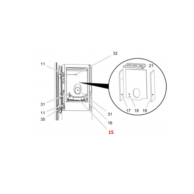 Haas+Sohn Pallazza II 534.08 Brennertopf Brennerschale