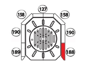 Haas+Sohn Harstad 216.15 Pierre de paroi côté avant droit