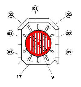 Haas+Sohn Husum 206.15 Ascherost Rost